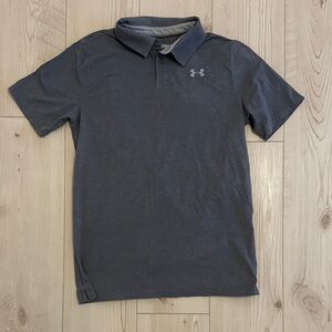 Under Armour Youth XL Dark Gray Polo Shirt